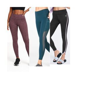 Women’s Leggings 3 Pair Bundle Nike Dri-FIT Fabletics Motion365 PINK VS Bundle